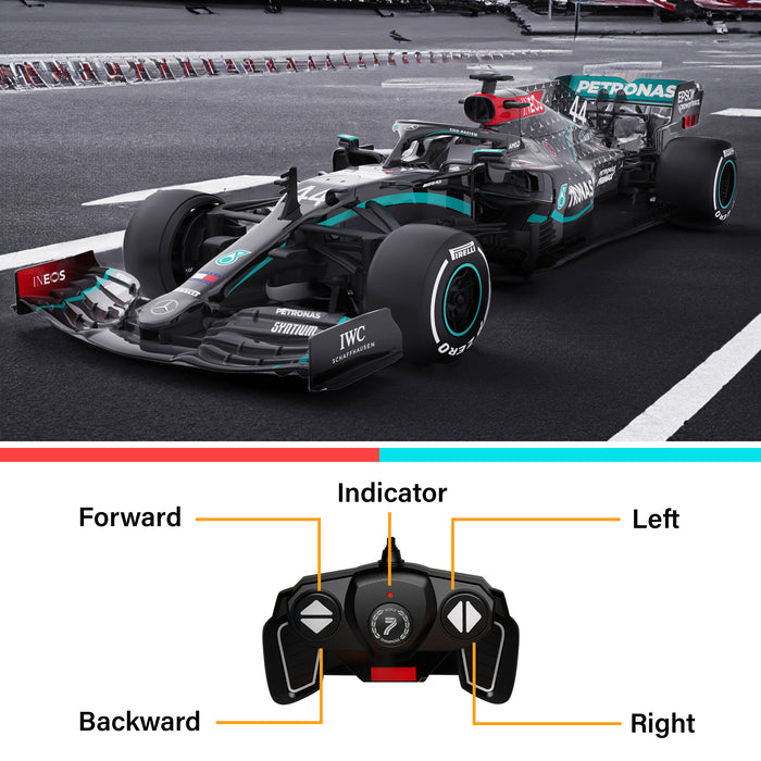 Mercedes-Benz F1 W11 EQ Performance 1/18 Scale Licensed Remote Control Toy Car, Official F1 Merchandise by Rastar