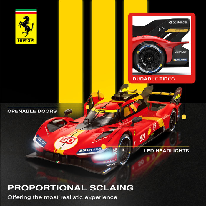 Ferrari 499P RC Car 1/14 Scale Licensed Remote Control Toy Car by Rastar