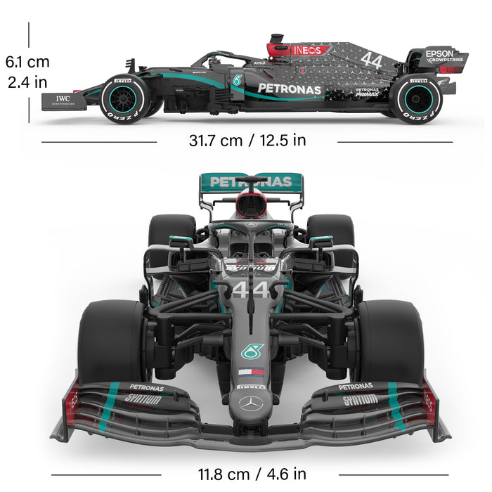 Mercedes-Benz F1 W11 EQ Performance 1/18 Scale Licensed Remote Control Toy Car, Official F1 Merchandise by Rastar