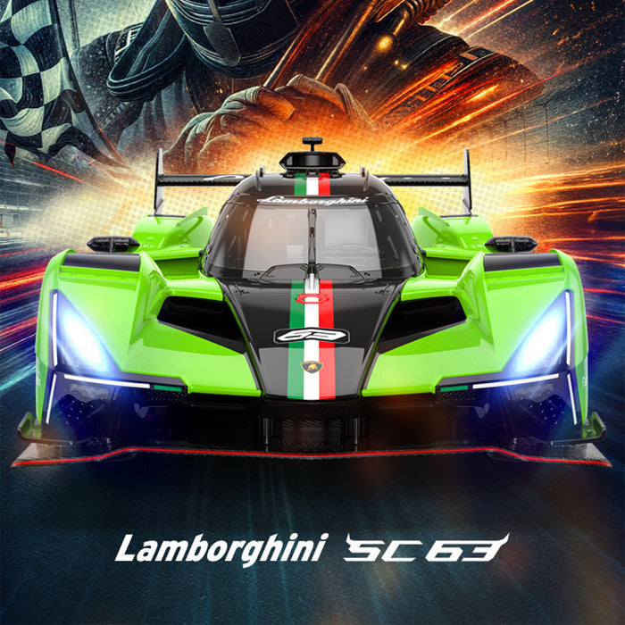 Lamborghini SC63 LMDH RC Car 1/14 Scale Licensed Remote Control Toy Car by Rastar