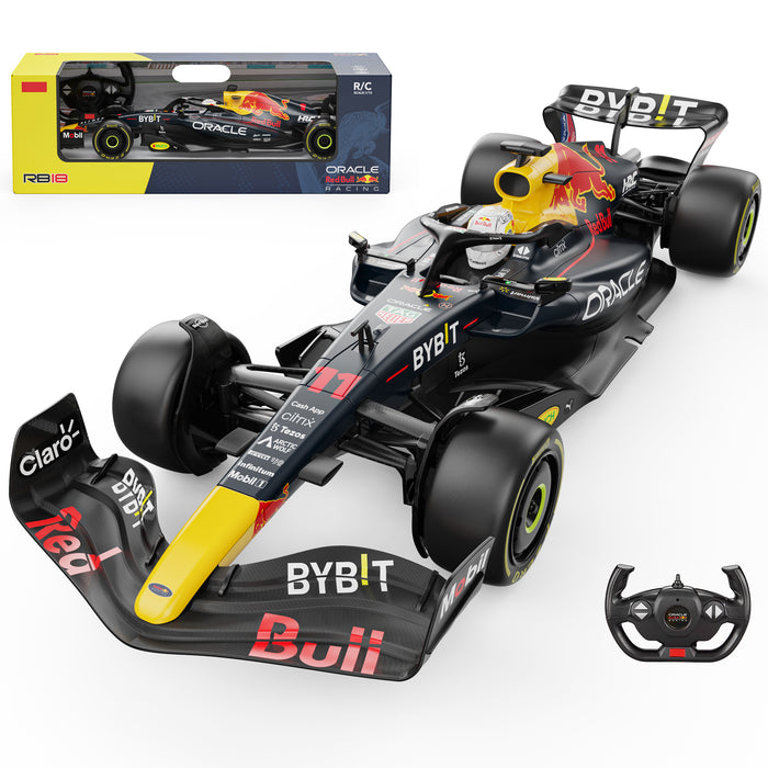 Oracle Red Bull Racing RB18 RC Car 1/12 Scale Licensed Remote Control Toy Car, Official F1 Merchandise by Rastar
